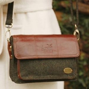 Mini Handbag-tweed/leather